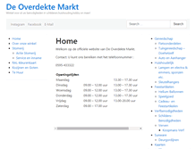 Tablet Screenshot of deoverdektemarkt.com